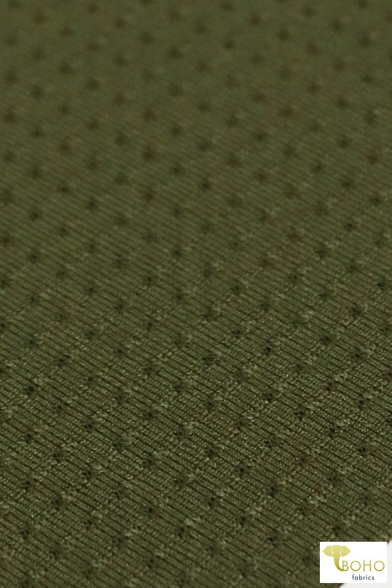 Green Laser Cut Athletic Mesh. ATHSM-102-GRN - Boho Fabrics