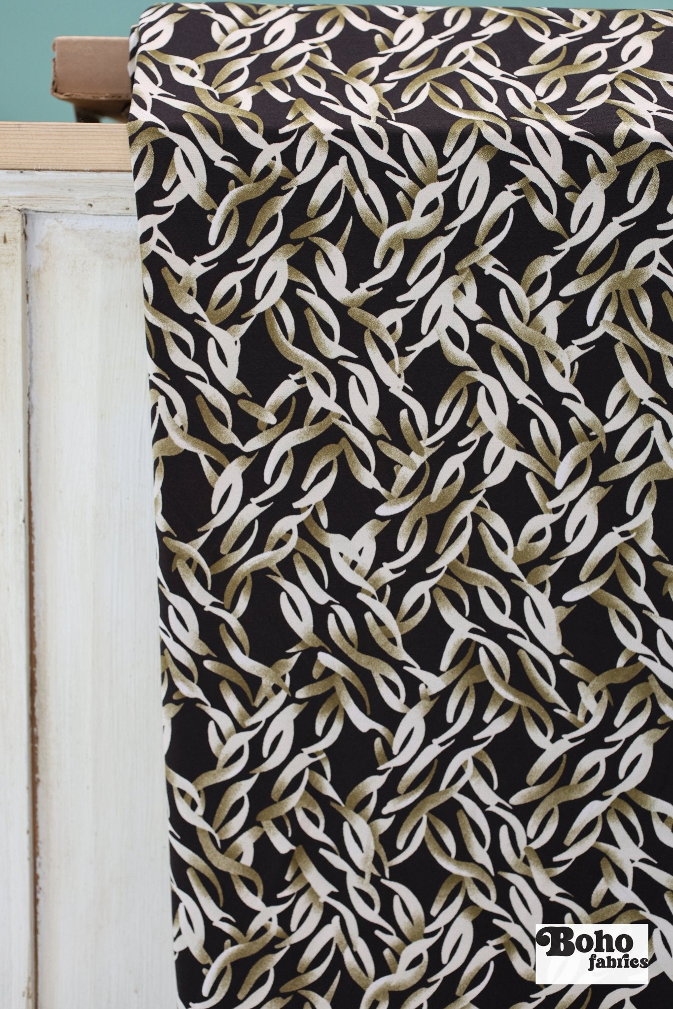 Green Leaves, ITY Print Knit Fabric. Shop Exclusive! - Boho Fabrics - ITY/DTY Knits