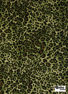 Green Leopard Print, Rayon Spandex Jersey Knit Fabric - Boho Fabrics - Rayon Jersey Solid, Knit Fabric