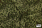 Green Leopard Print, Rayon Spandex Jersey Knit Fabric - Boho Fabrics - Rayon Jersey Solid, Knit Fabric