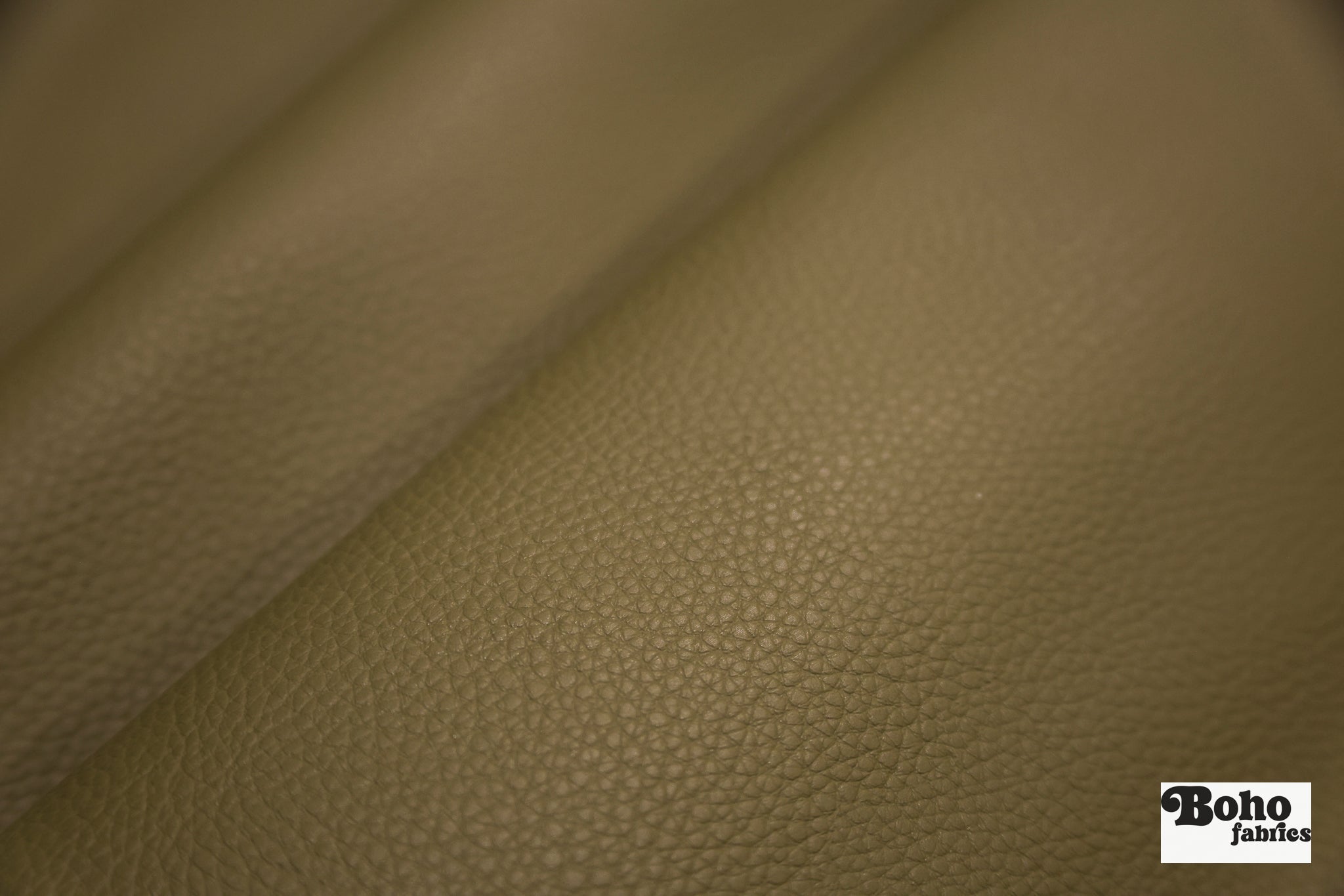 Green Pebble Faux Leather Upholstery Fabric - Boho Fabrics - Home Dec. & Upholstery Fabric