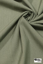 Green, Stretch Woven Fabric - Boho Fabrics - Stretch Woven Fabric