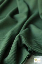 Green, Thermal Knit. WAFF - Boho Fabrics