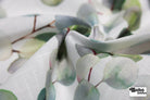 Green Watercolor Eucalyptus Linen-Look Woven Fabric - Boho Fabrics - Home Dec. & Upholstery Fabric