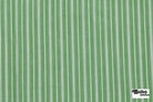 Green with Thin White Stripes Cotton Shirting Woven Fabric - Boho Fabrics - Woven, Fabric
