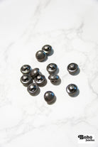 Gunmetal Dome Metal Shank Buttons. 18L (11.5mm / 7/16") - Boho Fabrics - Buttons & Snaps