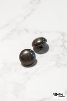 Gunmetal Dome Metal Shank Buttons. 18L (11.5mm / 7/16") - Boho Fabrics - Buttons & Snaps