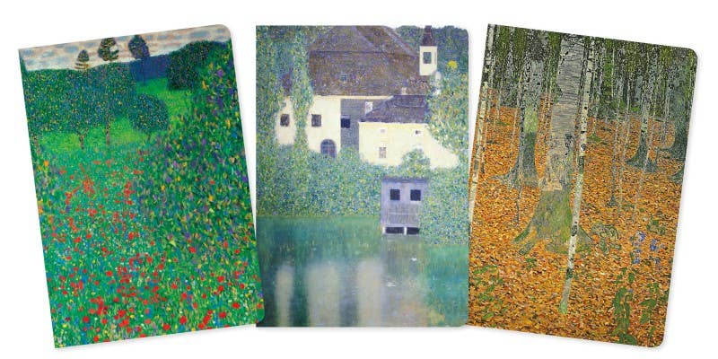 Gustav Klimt: Landscapes Set of 3 Standard Notebooks - Boho Fabrics - Journals & Stationery