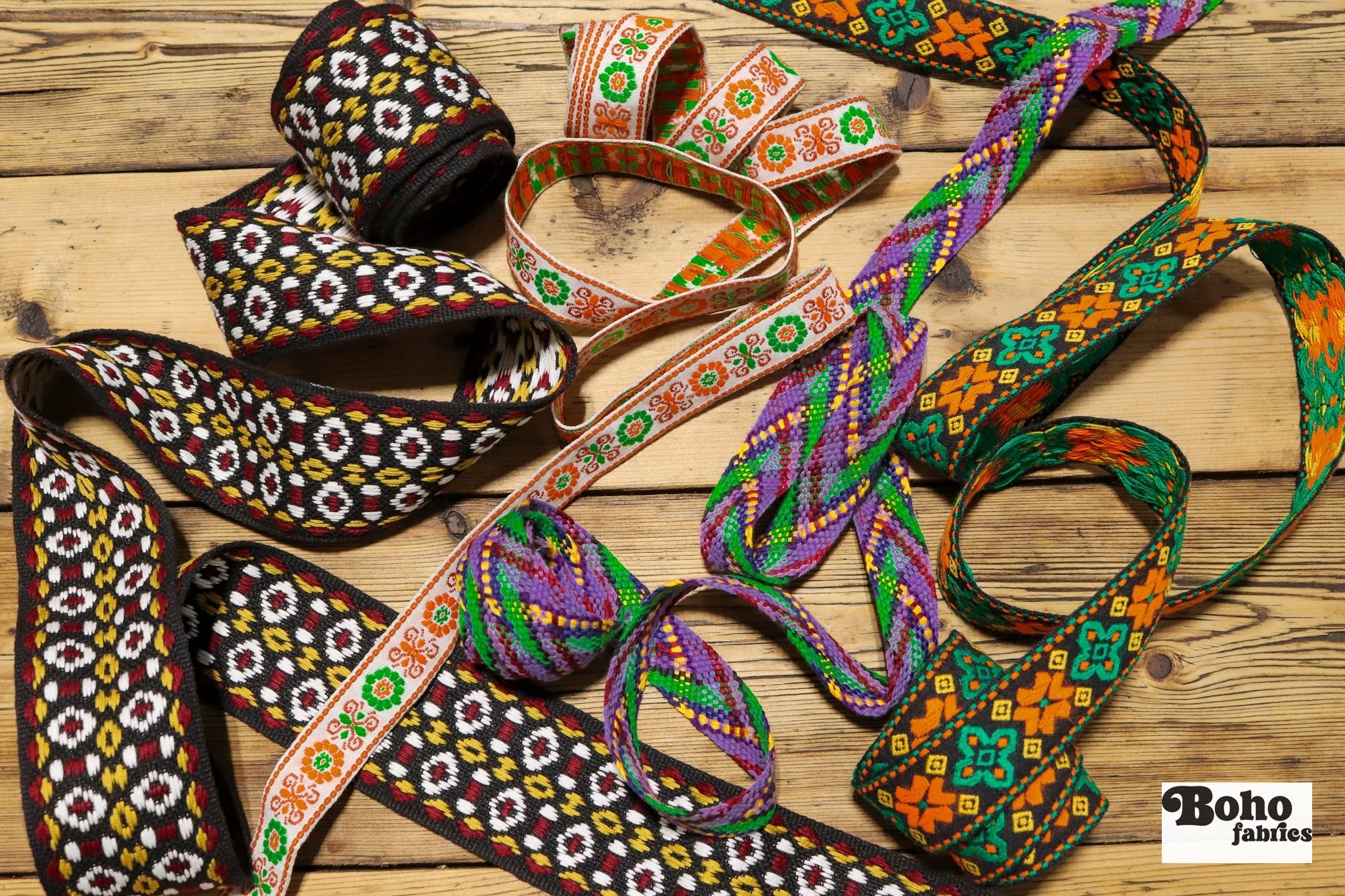 Hallow's Eve Delight, Vintage Trim Pack 🎃 - Boho Fabrics - Trims
