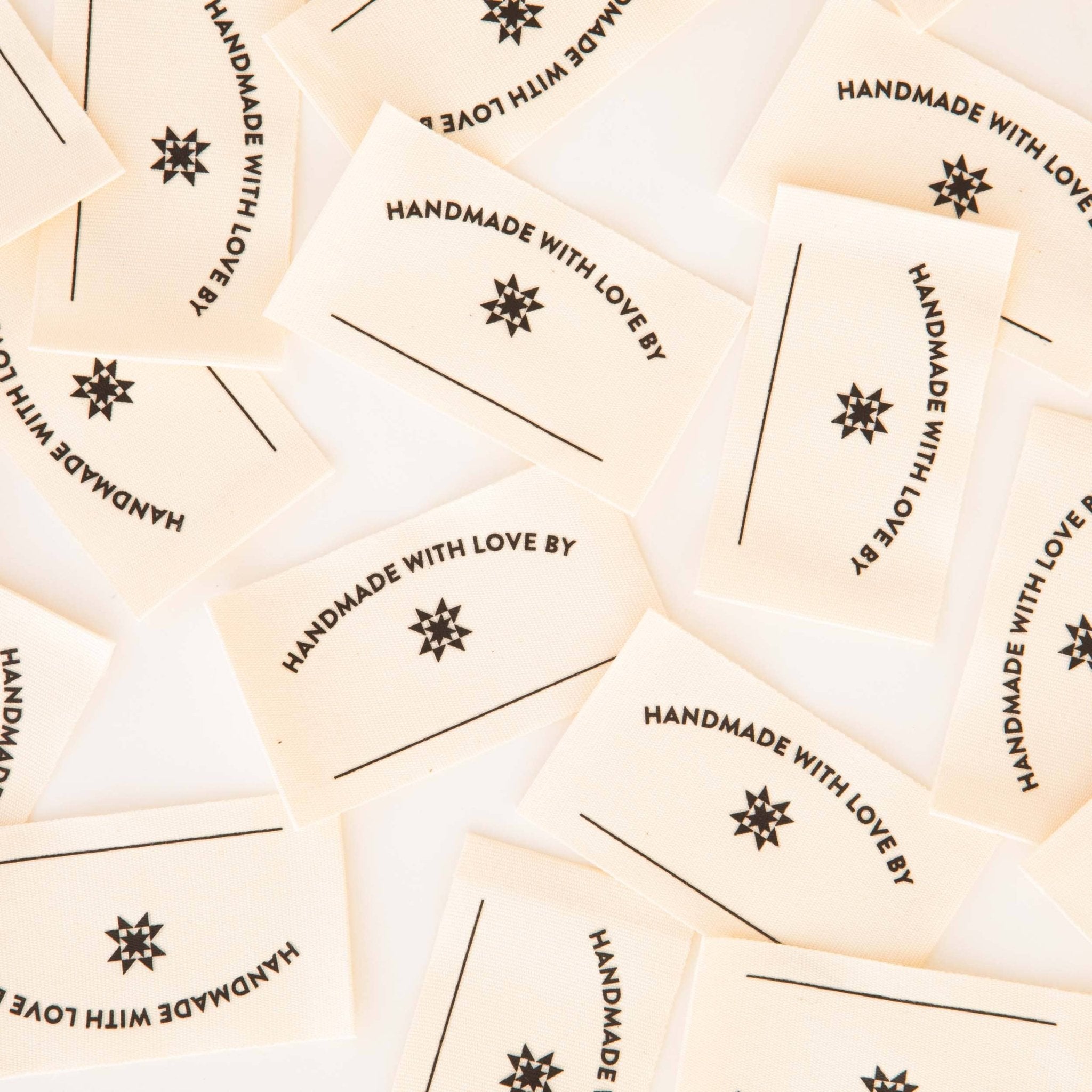 Handmade with Love Organic Cotton Write - In Quilt Labels - Boho Fabrics - 