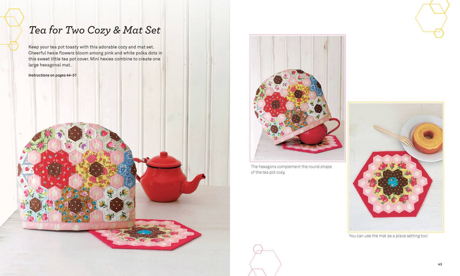 Happy Hexies, Quilting/Sewing Book - Boho Fabrics - Books