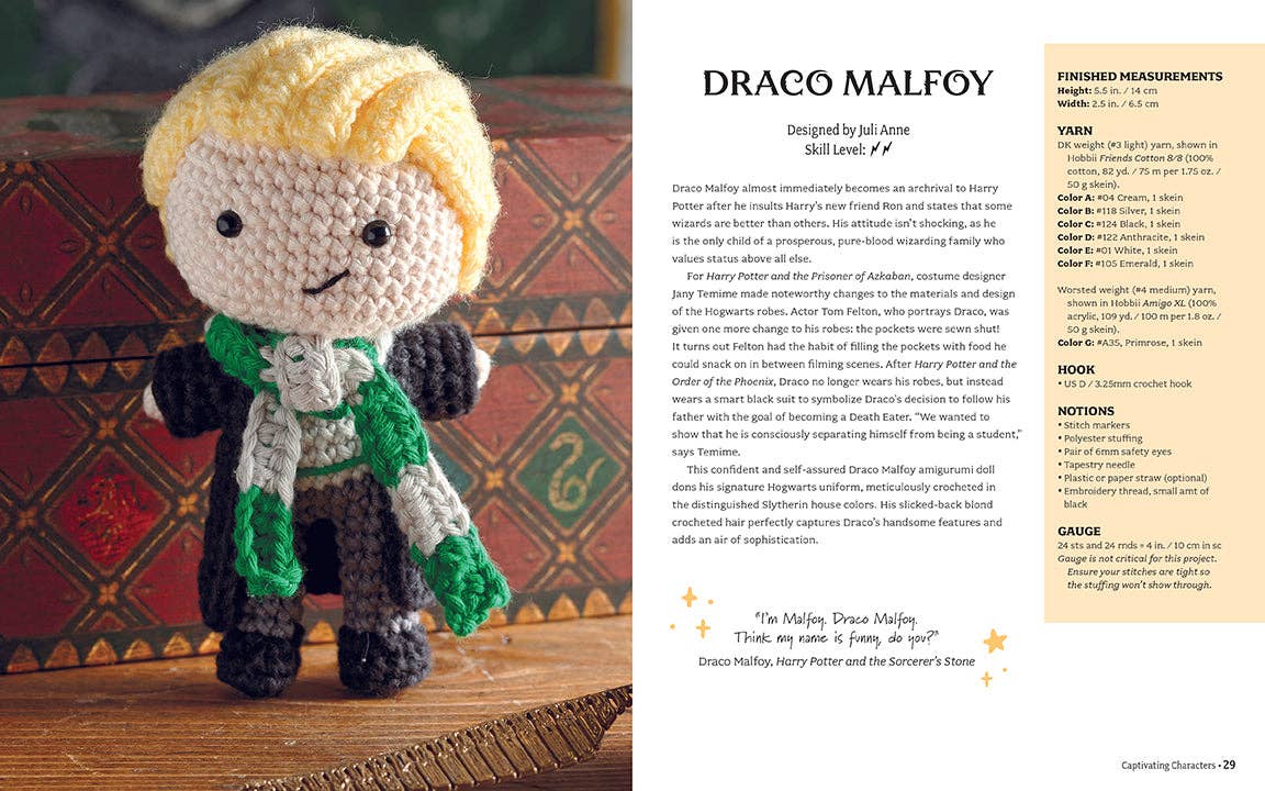 Harry Potter: The Official Book of Crochet Amigurumi (SALE!) - Boho Fabrics - 