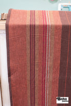 Harvest Stripes, Linen Woven Fabric - Boho Fabrics - Linen, Woven