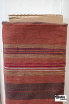 Harvest Stripes, Linen Woven Fabric - Boho Fabrics - Linen, Woven