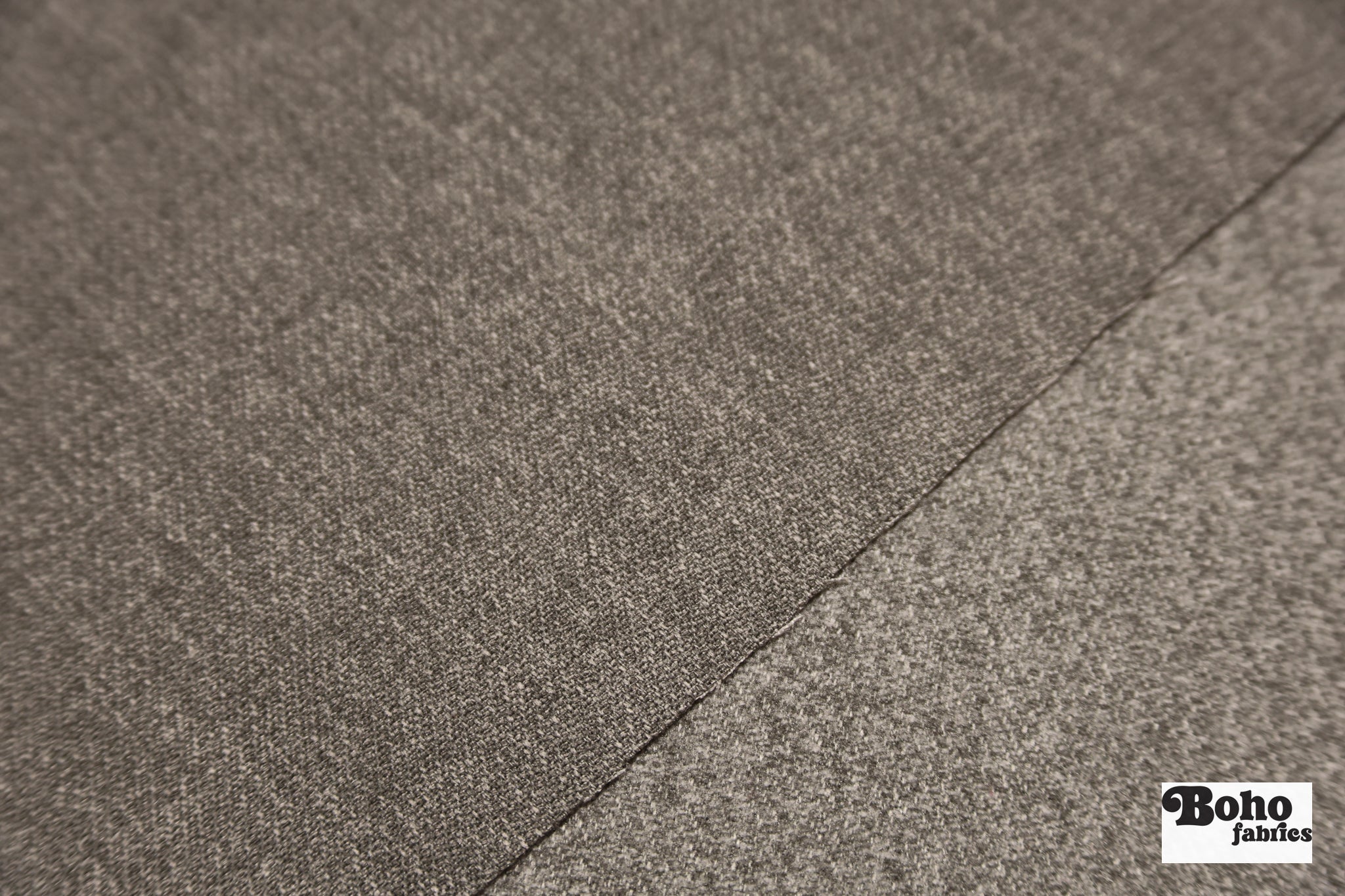 Heathered Gray Textured Upholstery Woven Fabric - Boho Fabrics - Home Dec. & Upholstery Fabric