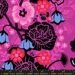 Hello Alice in Berry by Sarah Watts for Ruby Star Society – 100% Cotton Fabric – RS2121 12 - Boho Fabrics - Quilting Cotton, Woven
