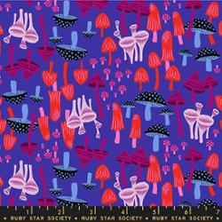 Hello Alice in Blacklight by Sarah Watts for Ruby Star Society – 100% Cotton Fabric – RS2124 14 - Boho Fabrics - Quilting Cotton, Woven