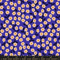 Hello Alice in Blacklight by Sarah Watts for Ruby Star Society – 100% Cotton Fabric – RS2128 14 - Boho Fabrics - Quilting Cotton, Woven