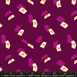 Hello Alice in Purple Velvet by Sarah Watts for Ruby Star Society – 100% Cotton Fabric – RS2129 12 - Boho Fabrics - Quilting Cotton, Woven