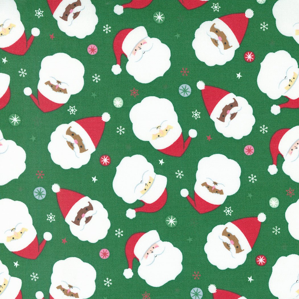 Hello Holidays in Evergreen by Moda - 100% Cotton Quilting Fabric - 35370 15 - Boho Fabrics - Quilting Cotton, Woven