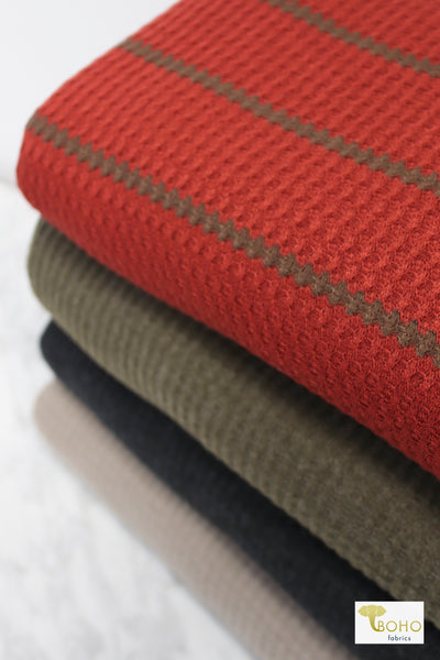 09/13/2023 Fabric Happy Hour! Cinnamon Stripes, Waffle Knit Bundle. READY TO SHIP!