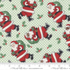 Holly Jolly in Mint by Moda - 100% Cotton Quilting Fabric - 31180 13 - Boho Fabrics - Quilting Cotton, Woven