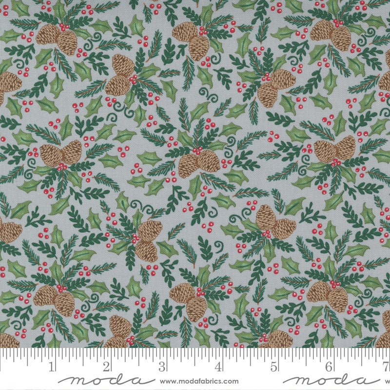 Home Sweet Holidays Grey 56004 16 Moda 1 - Boho Fabrics - Quilting Cotton, Woven
