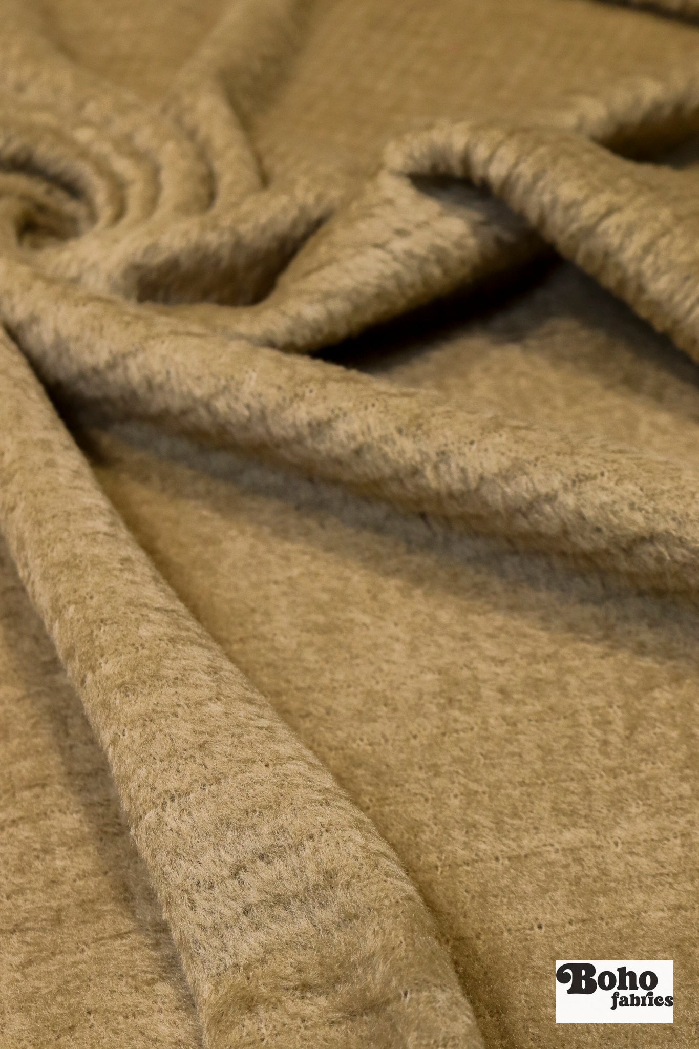 Honey, High Loft Grid Fleece Fabric by Polartec, - Boho Fabrics - Performance Fabrics