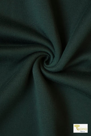 Last Cuts! Dark Hunter Green, Sweatshirt Fleece Fabric