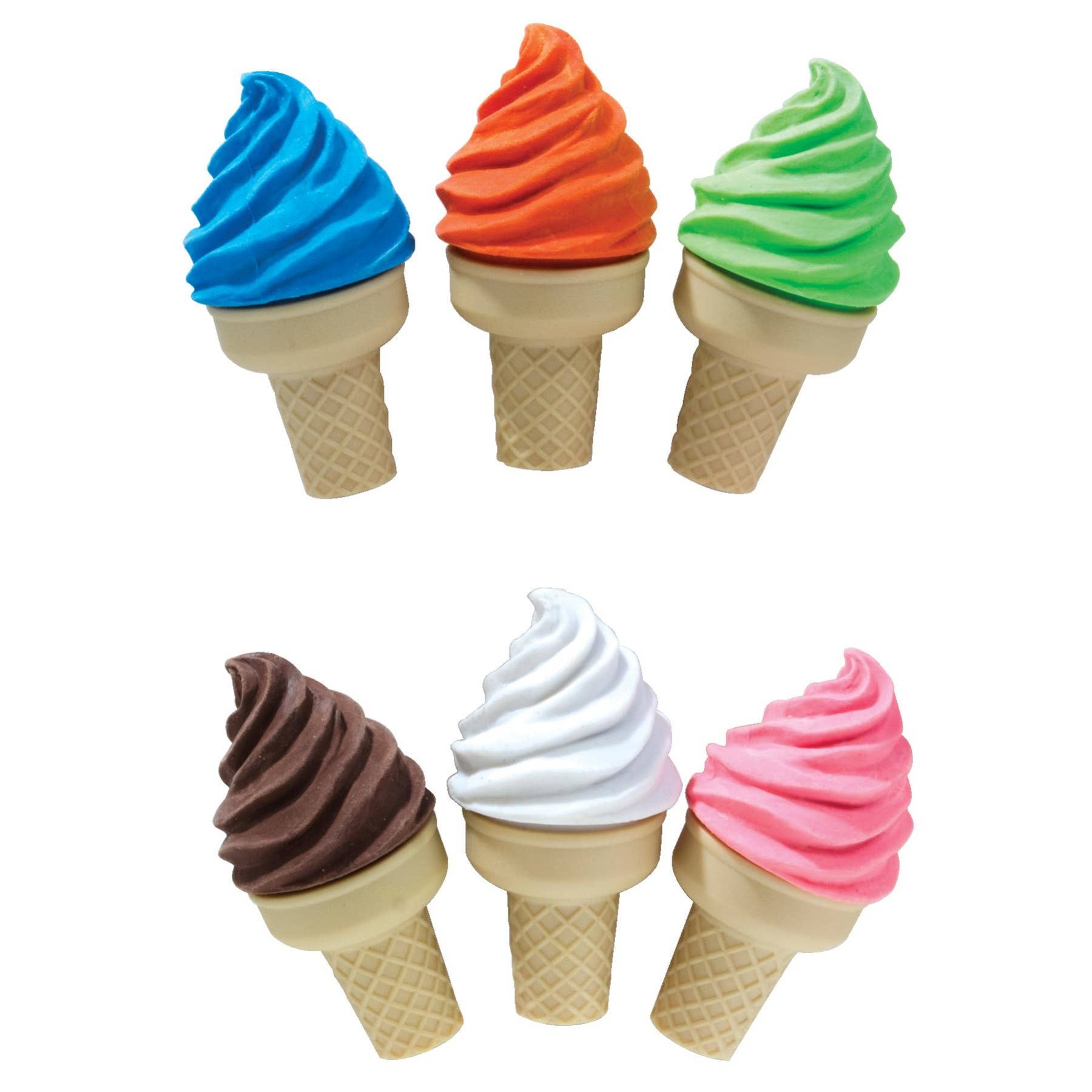 ICE CREAM SHOPPE SCENTED ERASER WITH SHARPENER - Boho Fabrics - 