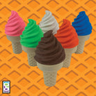 ICE CREAM SHOPPE SCENTED ERASER WITH SHARPENER - Boho Fabrics - 
