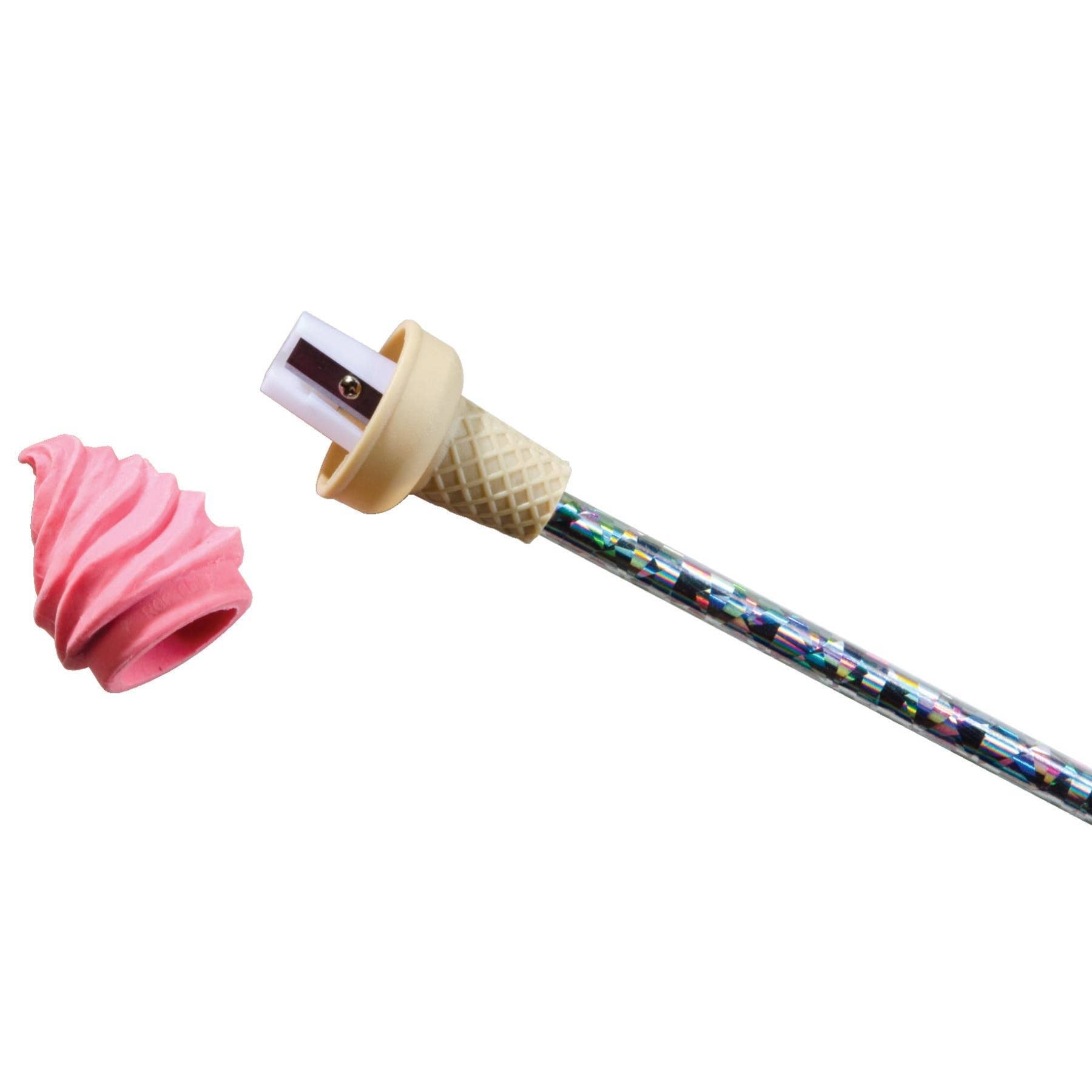 ICE CREAM SHOPPE SCENTED ERASER WITH SHARPENER - Boho Fabrics - 