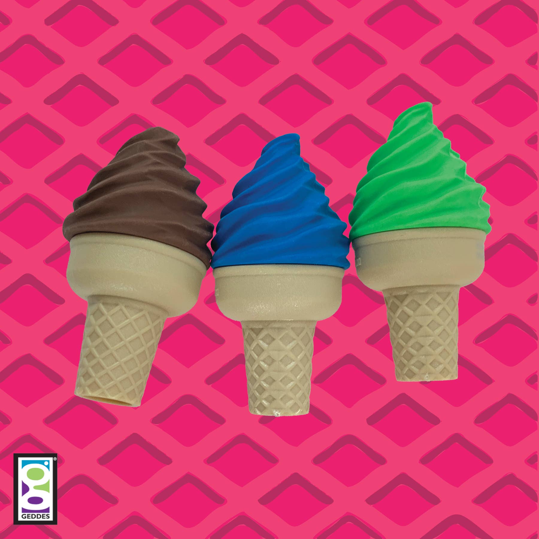 ICE CREAM SHOPPE SCENTED ERASER WITH SHARPENER - Boho Fabrics - 