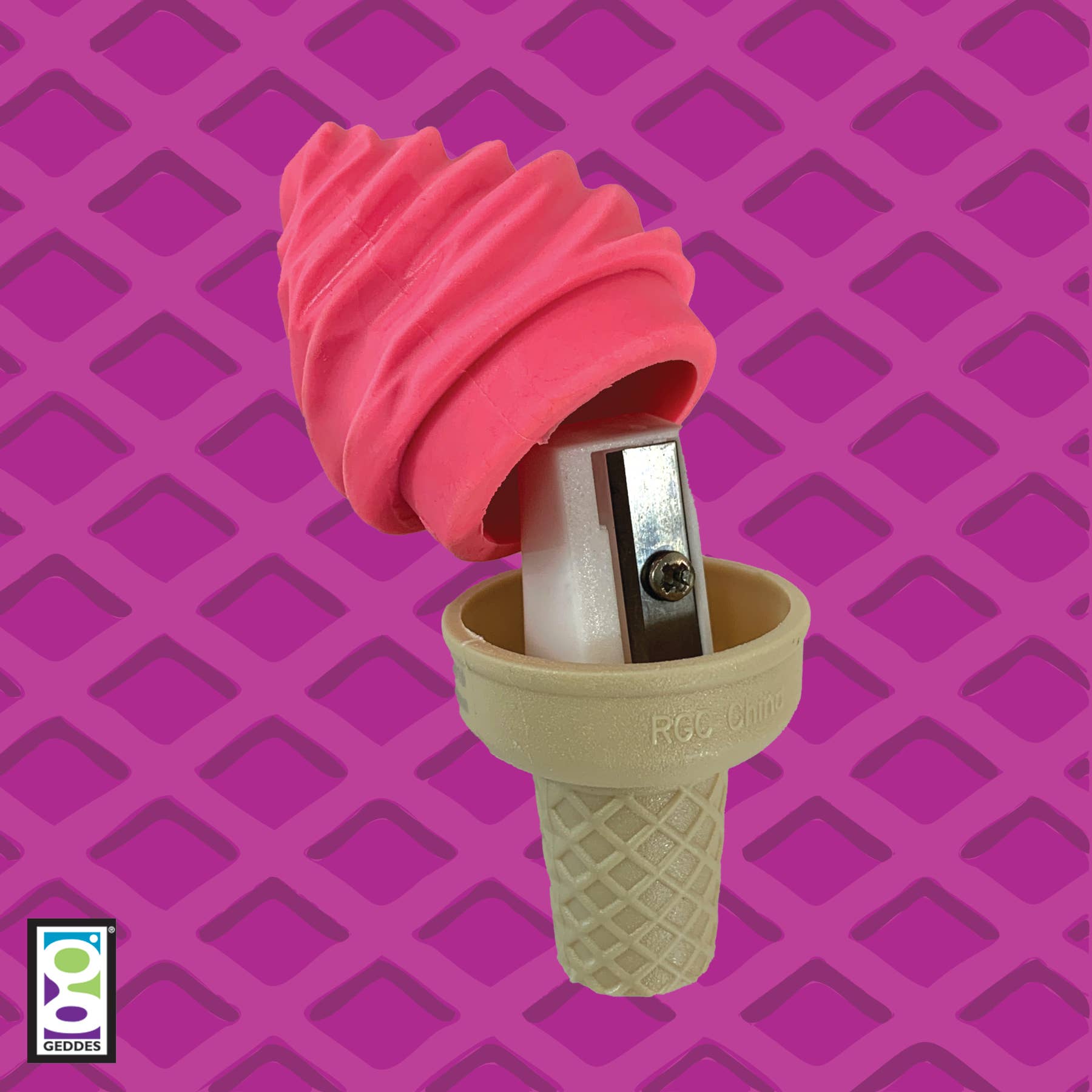 ICE CREAM SHOPPE SCENTED ERASER WITH SHARPENER - Boho Fabrics - 