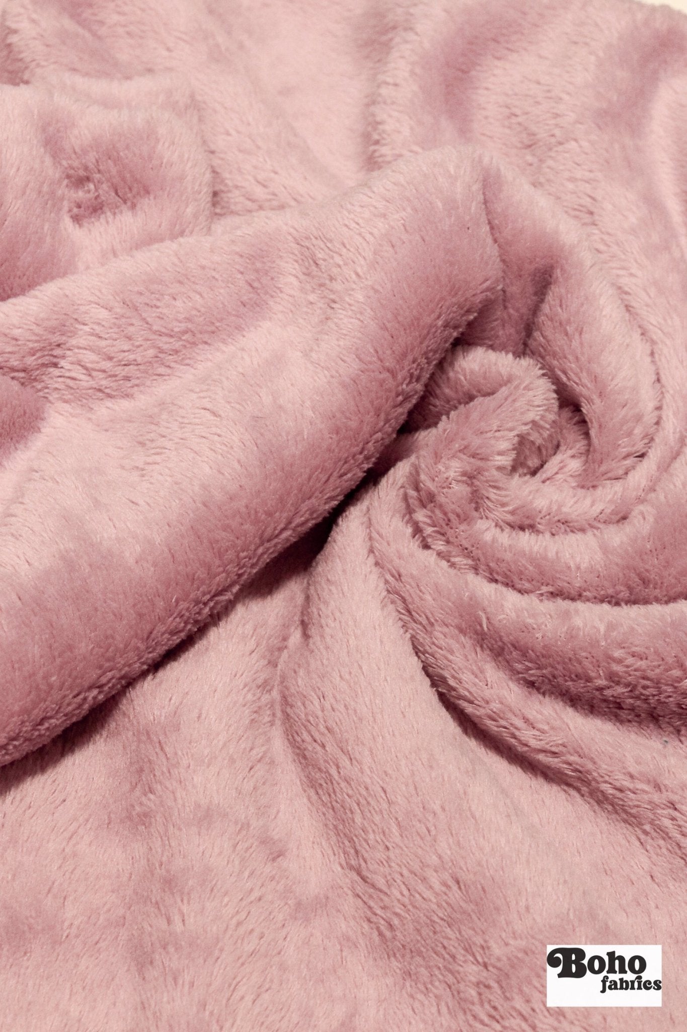 Ice Pink, Classic Double - Velour High Loft Fleece Fabric by Polartec 2nds - Boho Fabrics - Performance Fabrics
