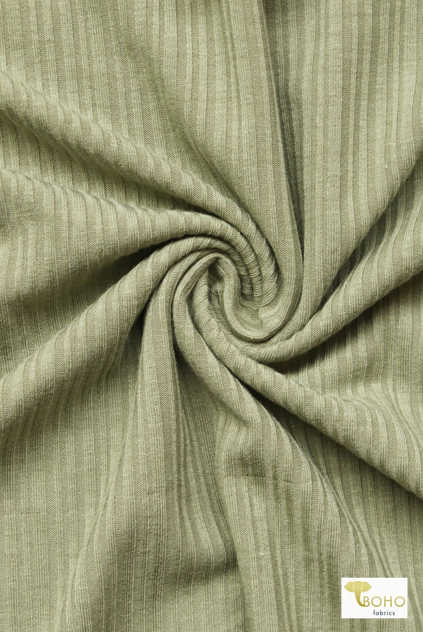 Iced Sage, Varigated Rib Knit Fabric - Boho Fabrics