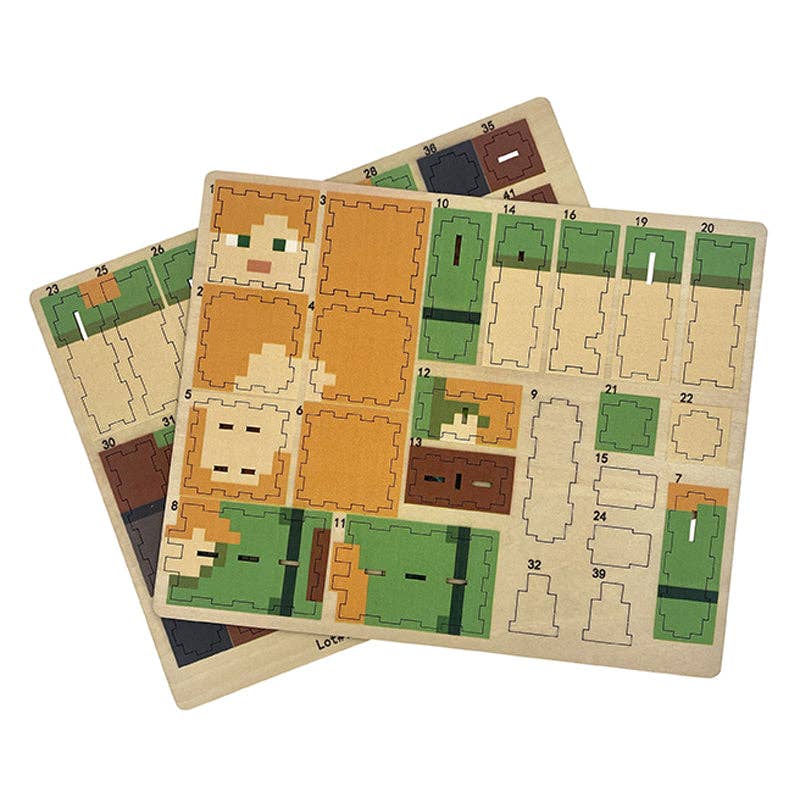 IncrediBuilds: Minecraft: Alex 3D Wood Model Kit - Boho Fabrics - Puzzles