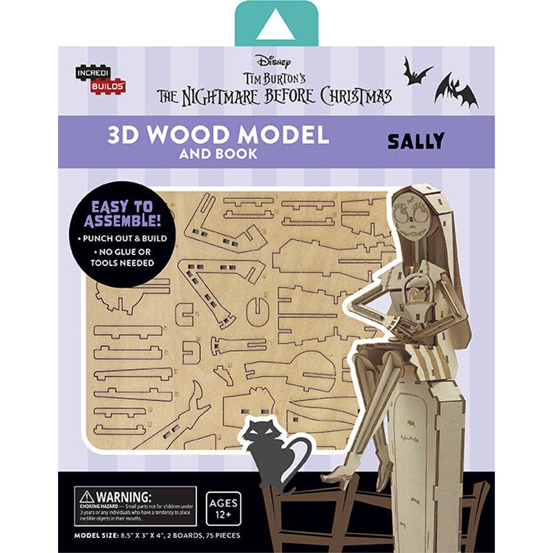 IncrediBuilds: Nightmare Before Christmas: Sally Book & Kit - Boho Fabrics - 