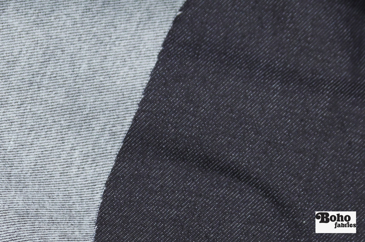 Indigo Denim Woven Fabric - Boho Fabrics - Twill, Woven
