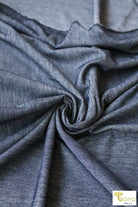 Indigo & White, Athletic Stretch Denim. ATH-134-BLU - Boho Fabrics