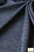 Indigo & White, Athletic Stretch Denim. ATH-134-BLU - Boho Fabrics