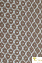 Infinite Diamonds in Beige. Crochet Lace Fabric. WV-150-BGE - Boho Fabrics