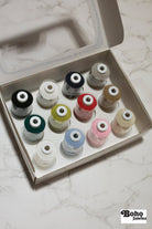 Iris Ultra Cotton Quilting Thread - Set of 12 Colors - Boho Fabrics - Thread