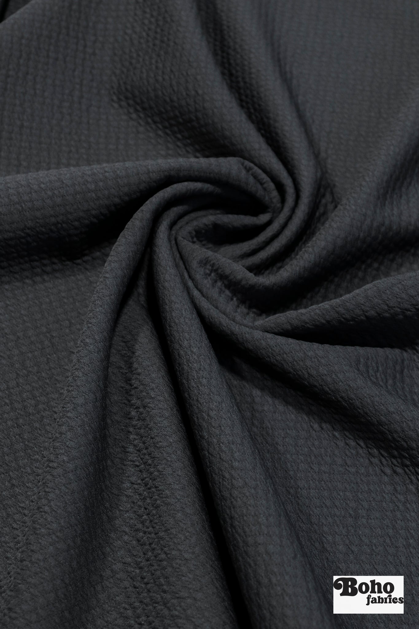 Iron Gray, Polartec Power Air. Insulating Eco - Friendly, Performance Knit Fabric - Boho Fabrics - Performance Fabrics