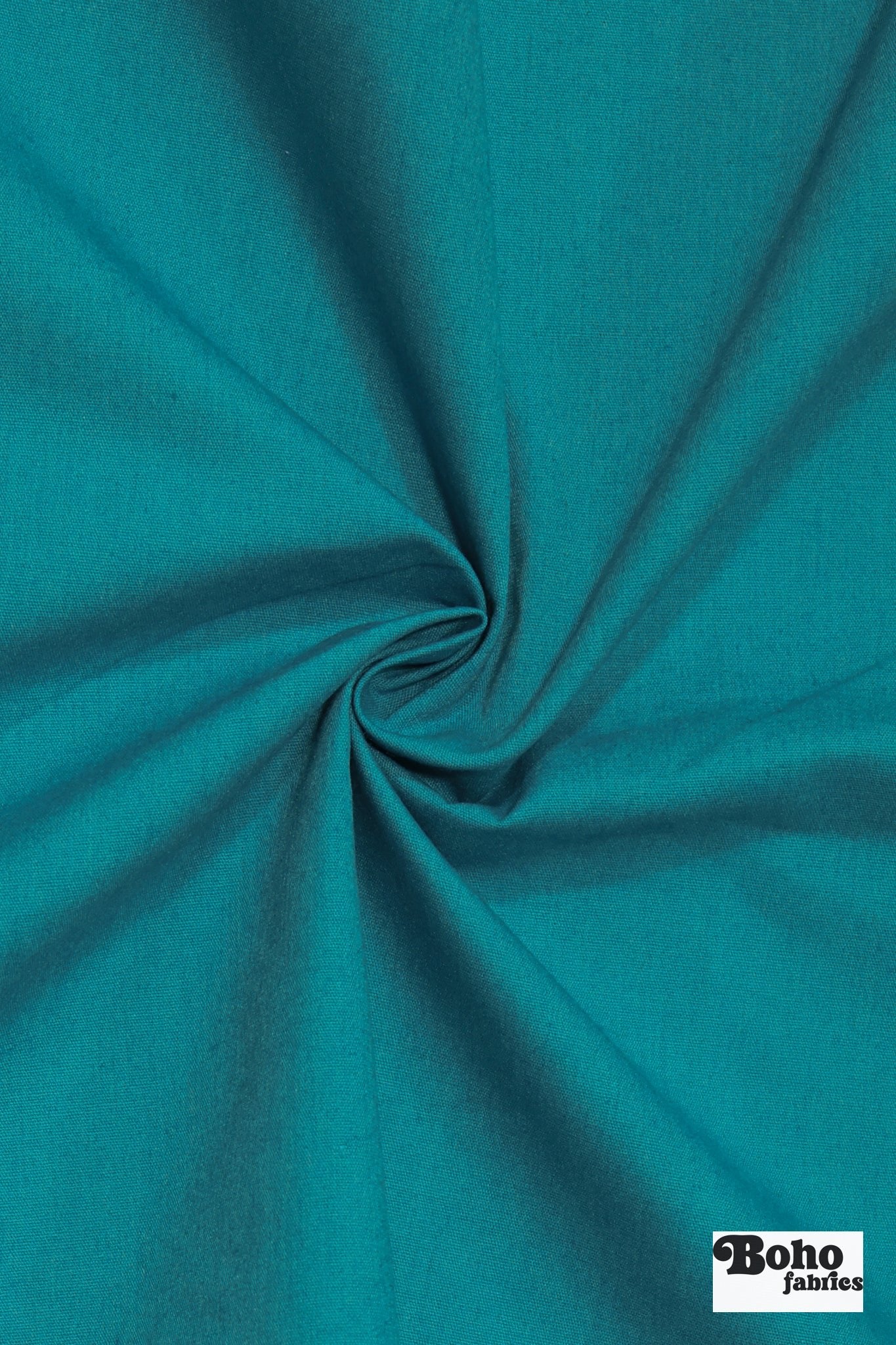Island Blue, Deadstock Cotton Canvas Woven Fabric - Boho Fabrics - Canvas Fabric