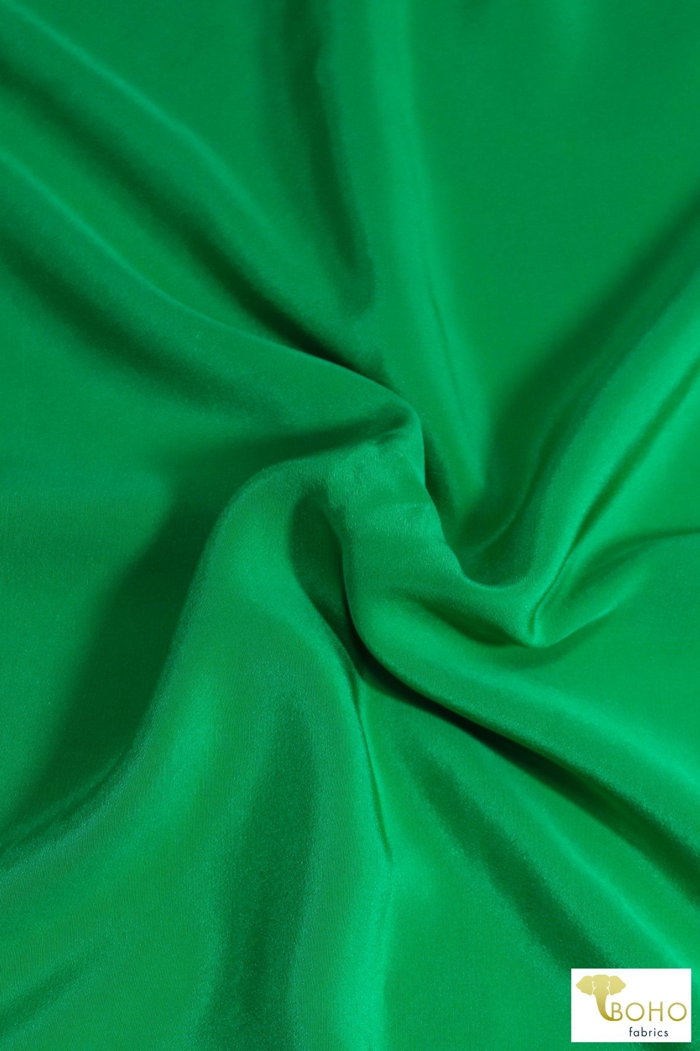 Island Green. Silk Crepe de Chine Woven Fabric. SILK-111 - Boho Fabrics