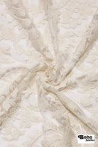 Ivory, Celestial Embroidered Mesh Fabric - Boho Fabrics - Special Occasion Fabric