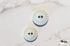 Ivory Letty Vintage Floral Two Hole Button. Available in 15mm, 18mm, 20mm, 25mm - Boho Fabrics - Buttons & Snaps