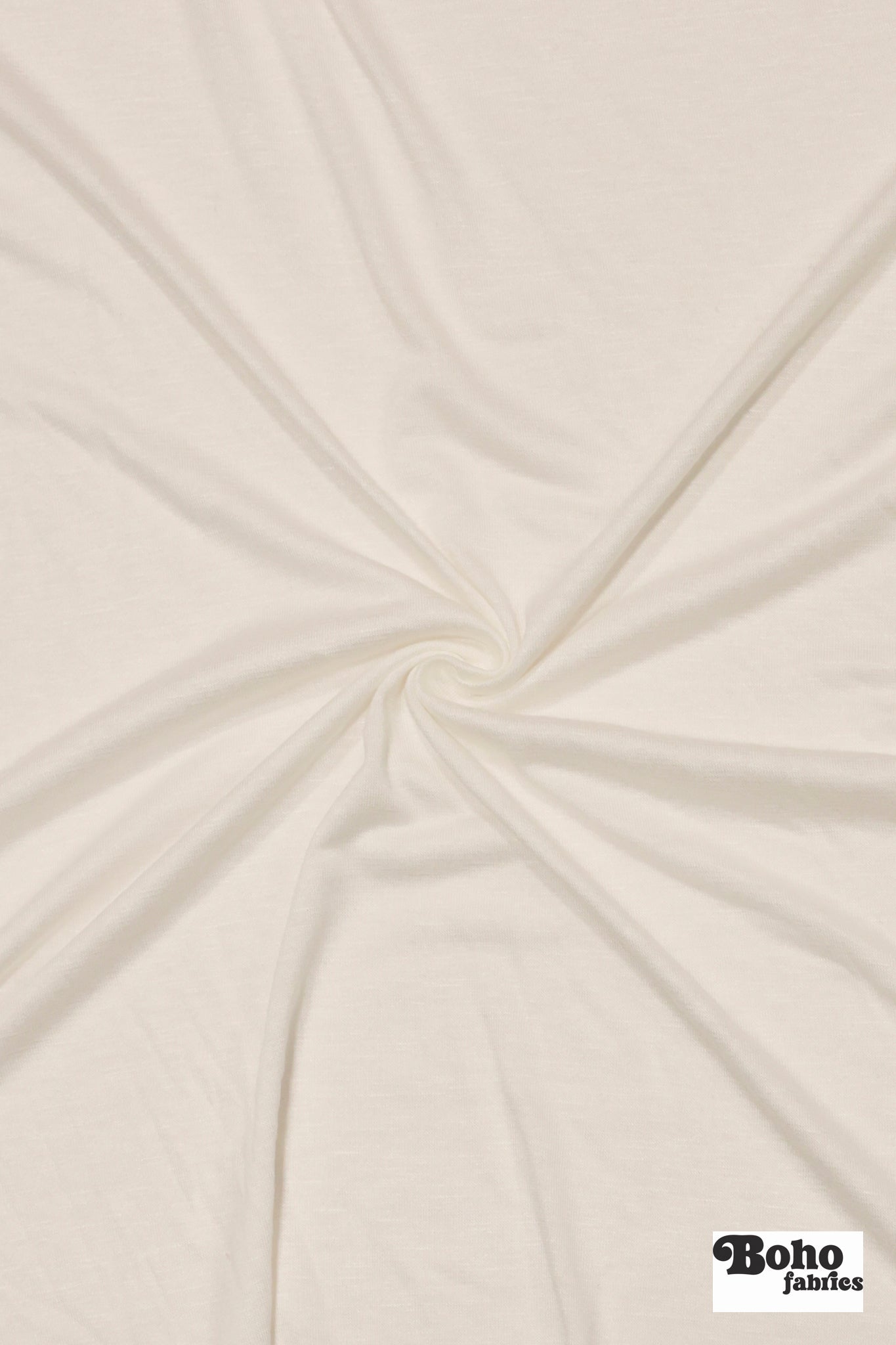 Ivory Rayon Spandex Knit Fabric - Boho Fabrics - Rayon Jersey Solid, Knit Fabric