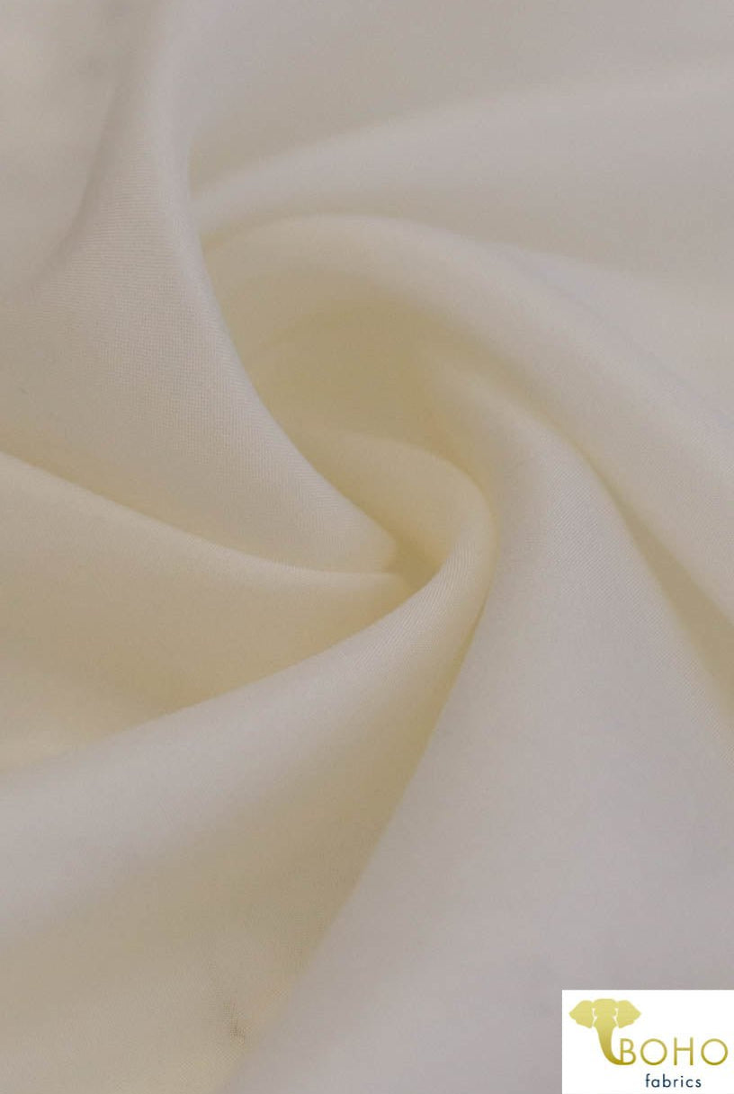 Ivory. Silk Chiffon Woven Fabric. SC-103 - Boho Fabrics